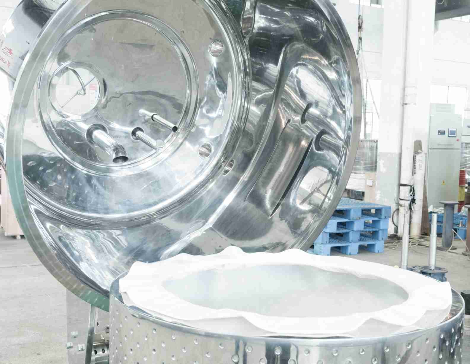 Fully Opening Cover Manual Industrial Centrifuge Machine 1500rpm Top Discharge