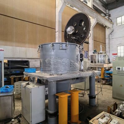 570mm Basket Centrifuge Machine 230kg Bottom Discharge Scraper