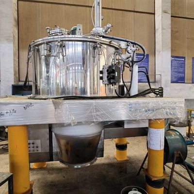 Large Quantities PLC Control Automatic Scraper Bottom Discharge Pull Action Centrifuges