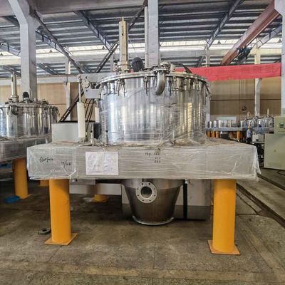 Food Grade Automatic Vertical Foodstuff Processing Frequency Converter Scraper Discharge Basket Centrifuge