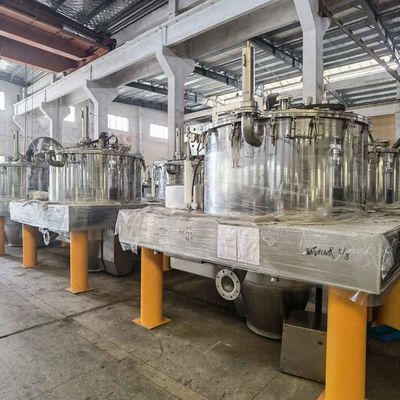 Food Grade Automatic Vertical Foodstuff Processing Frequency Converter Scraper Discharge Basket Centrifuge
