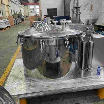Metal 555L 850rpm Industrial Basket Centrifuge Manual Vertical