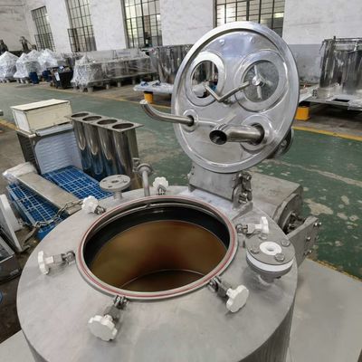 Metal 555L 850rpm Industrial Basket Centrifuge Manual Vertical
