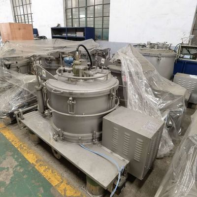 Vertical Manual 120L Basket Centrifuge 450mm With Halar Lining