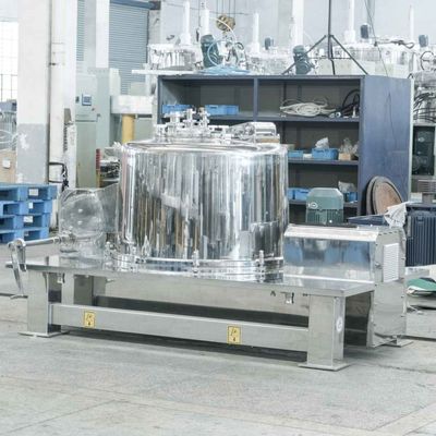 Manual Vertical 320L 1000rpm Top Discharge Centrifuge For Chemical Flavors