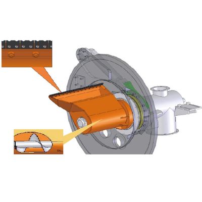 SS304 Horizontal Peeler Chemical Centrifuge Machine 1550rpm For PVC Separation